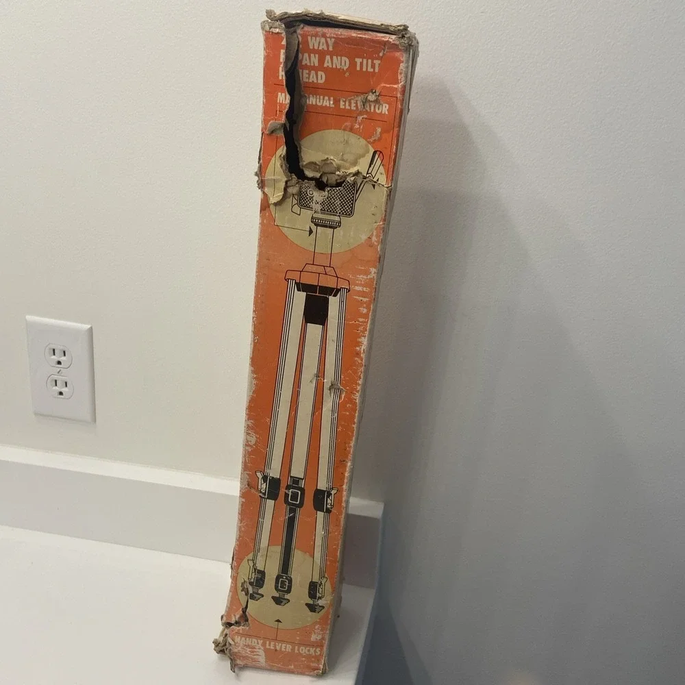 Sears Roebuck 8464 Tripod Aluminium Heavy-Duty Channel‎ Leg Solid Extends 57